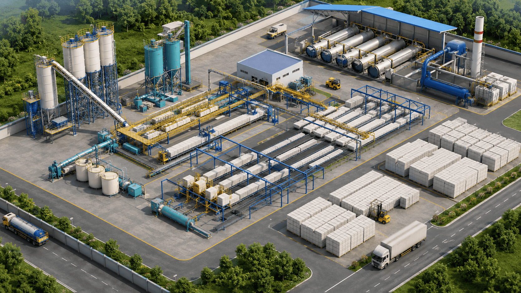NewTech AAC Block Production Line