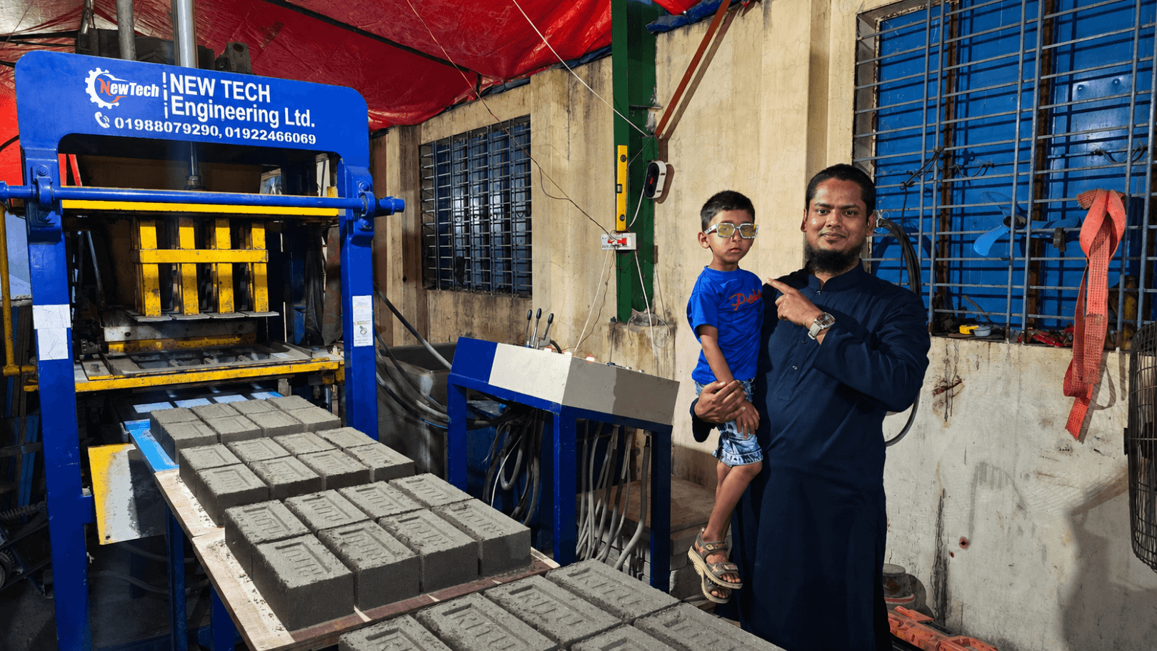QT2_25 Semi-Automatic Block Production Line -Dinajpur